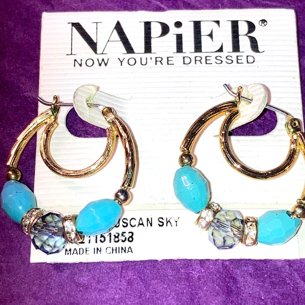 Napier double hoop earrings